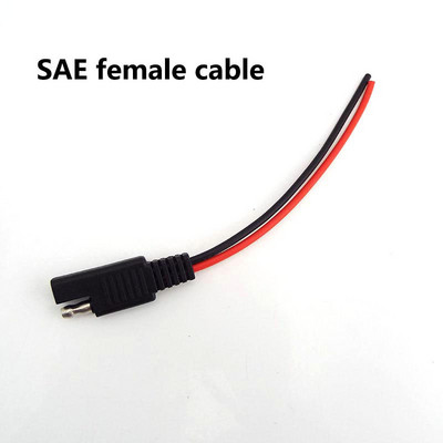 DIY SAE 12V 18AWG 10CM Power Automotive pagarinātāja kabelis, vīrišķais spraudnis, vadu savienotāja kabelis