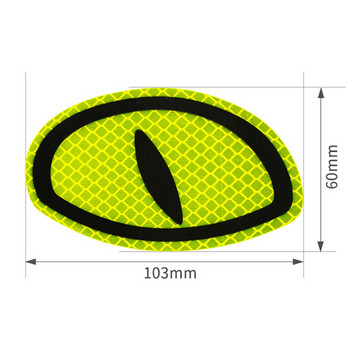 Водоустойчиви автомобилни аксесоари Маркировка за безопасност Предупредителна лента Стикер за броня Стикери за очи Светлоотразителен стикер Светещи стикери за кола Стикери