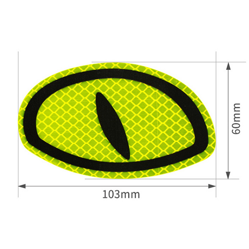 Atsparūs vandeniui automobilių priedai Saugos ženklas Įspėjamoji juosta Buferio lipdukas Akių lipdukai Šviesą atspindintys lipdukai Šviečiantys automobilių lipdukai lipdukai