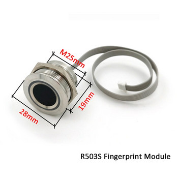 R503S RGB RGB LED Control DC3.3V MX1.0-6Pin χωρητικότητας 150 Χωρητικός σαρωτής αισθητήρα μονάδας δακτυλικών αποτυπωμάτων