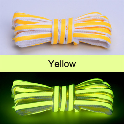 1 pāris atstarojošas kurpju šņores Hologrāfiskas vizulis kurpju auklas Satiksmes kurpes Mežģīnes Pieaugušajiem Bērniem Spīdīgas, mirdzošas apavu auklas