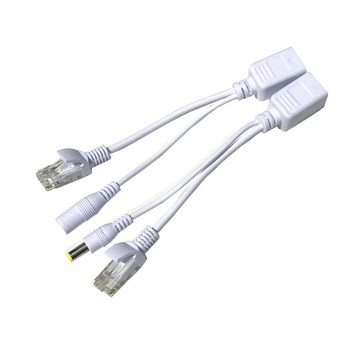 POE кабел Пасивно захранване през Ethernet адаптер Сплитер RJ45 инжектор захранващ модул 12-48v за IP Camea