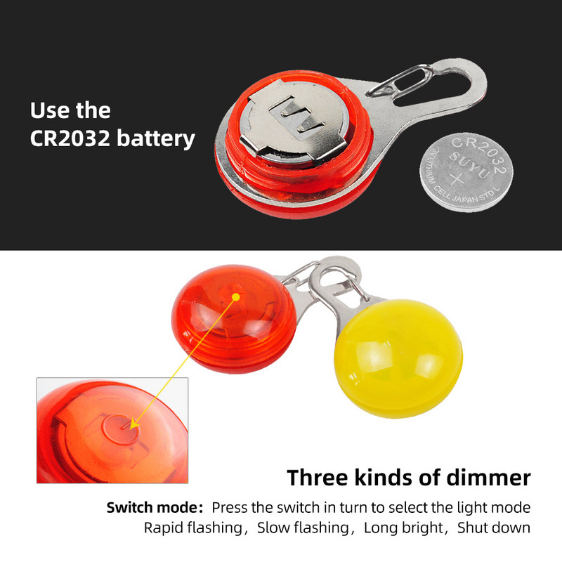 Mini dviračio lemputė naktiniam važiavimui Lengvai prisega kuprinės dviračio įspėjamoji lemputė, vandeniui atspari galinė LED galinė lemputė, skirta saugai važiuoti dviračiu