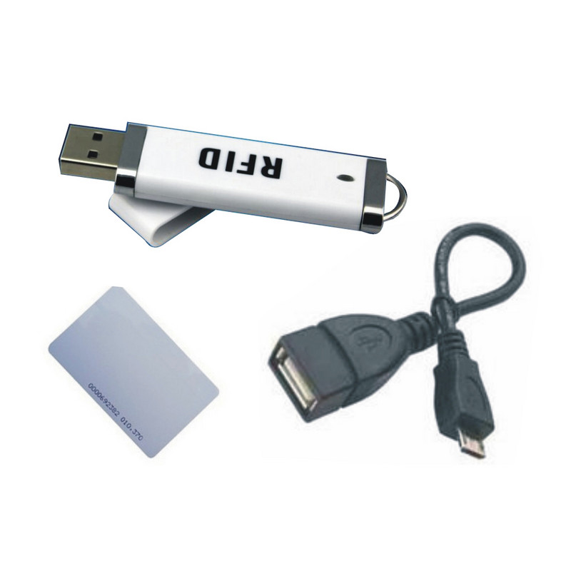 Pārnēsājams MINI USB RFID ID karšu lasītājs 125Khz karšu lasītājs Atskaņot un nepieslēgt draiveri datoram/andraido