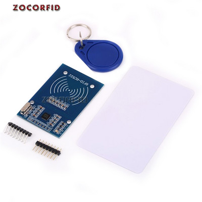 10gab/partija RC522 RFID NFC lasītājs RF IC kartes induktīvā sensora modulis Arduino modulim + S50 karte + atslēgu piekariņi