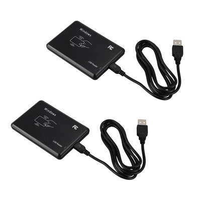2X USB RFID настолен четец на ID карти Четец на безконтактни карти