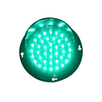 Промоционална цена Висока яркост DC 12V зелена LED сигнална светлина 100 мм разпродажба на светофар