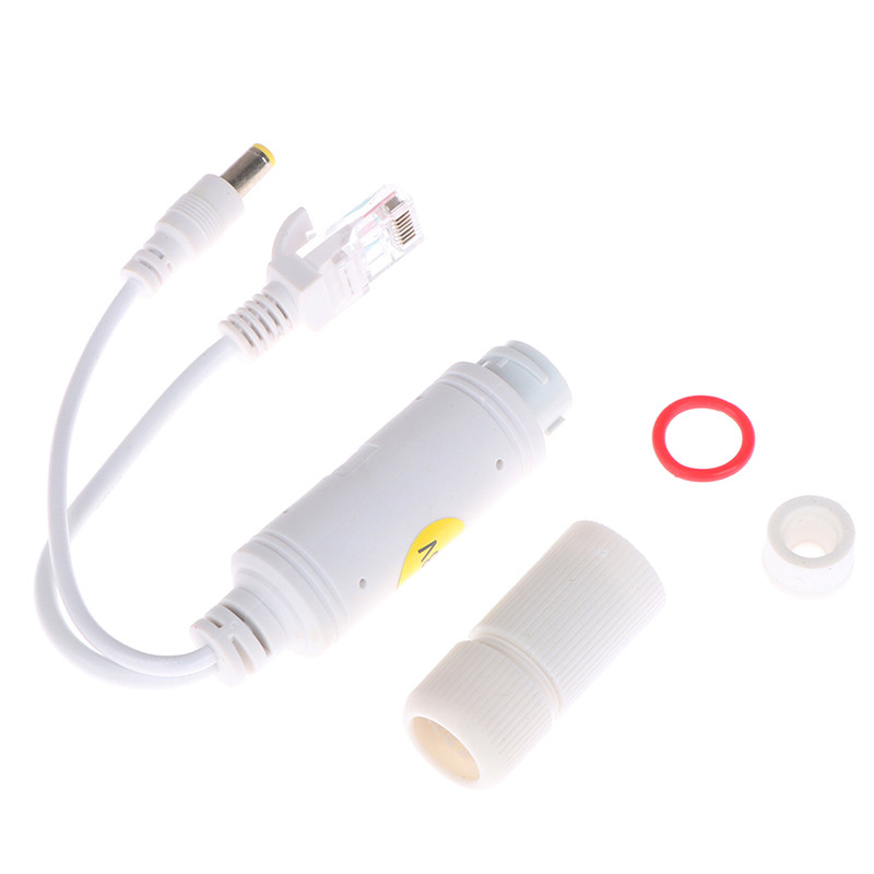 48V līdz 12V POE sadalītāja ūdensizturīgs adaptera kabeļa barošanas modulis POE sadalītāja inžektors IP kamerai