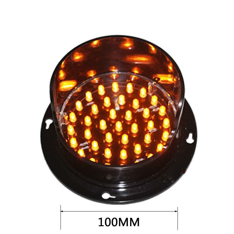 LED mirksinčios rodyklės lentos modulis 4 colių 100 mm 12 V geltonas šviesoforas