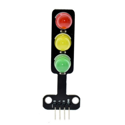 10db Mini 5V-os közlekedési lámpa LED kijelző modul Arduino piros sárga zöld 5 mm LED RGB közlekedési lámpához