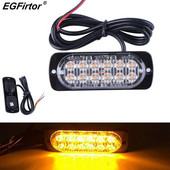 Svjetla upozorenja za sigurnost u prometu 36W bljeskalica za hitne slučajeve Strobe lampa Šarena upozoravajuća lampa za kamione 12LED bljeskalica upozorenja