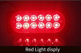 Lumini de avertizare pentru siguranța traficului 36W Bliț de urgență Lampă stroboscopică Lampă colorată de avertizare pentru camion 12 LED Far de avertizare Bliț