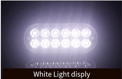 Svjetla upozorenja za sigurnost u prometu 36W bljeskalica za hitne slučajeve Strobe lampa Šarena upozoravajuća lampa za kamione 12LED bljeskalica upozorenja