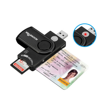 Интелигентен външен четец на карти USB 2.0 SIM карта TF Smart Memory Card Reader Adapter Flash Drive Cardreader Adapter for Computer