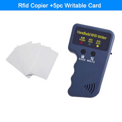 Χειρός 125KHz RFID Copier Set Writer Programmer Reader EM4305 T5577 Rewritable+ 5 εγγράψιμο σύνολο ετικετών