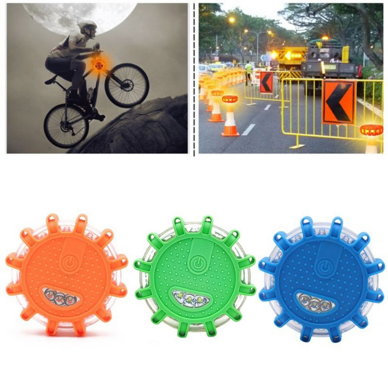 Led sarkanā gaisma borta drošības Rotācijas satiksmes brīdinājuma barikāžu lampas sprādziens mirgojoša signāllampa