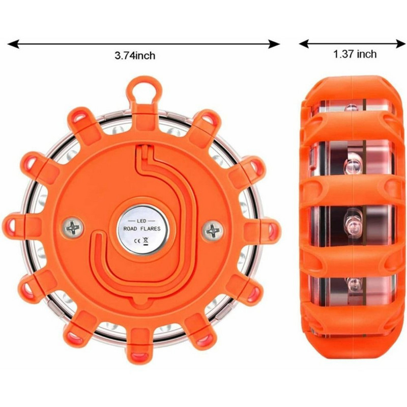 Led sarkanā gaisma borta drošības Rotācijas satiksmes brīdinājuma barikāžu lampas sprādziens mirgojoša signāllampa