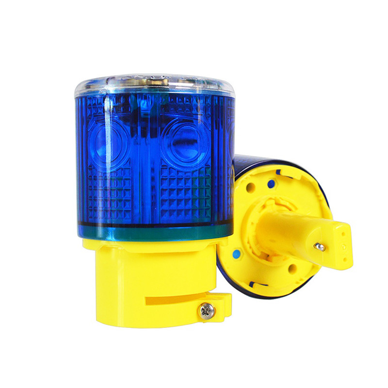 Atsparus lietui, saulės energija varomas įspėjamasis saugos signalas, avarinis eismo signalizacijos žibintas