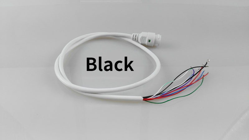 Augstas kvalitātes RJ45 tīkla kabelis, POE tīkla porta kabelis IP kamerai, 15 V 9 kontaktu uzraudzības IP kabelis ar gaismu