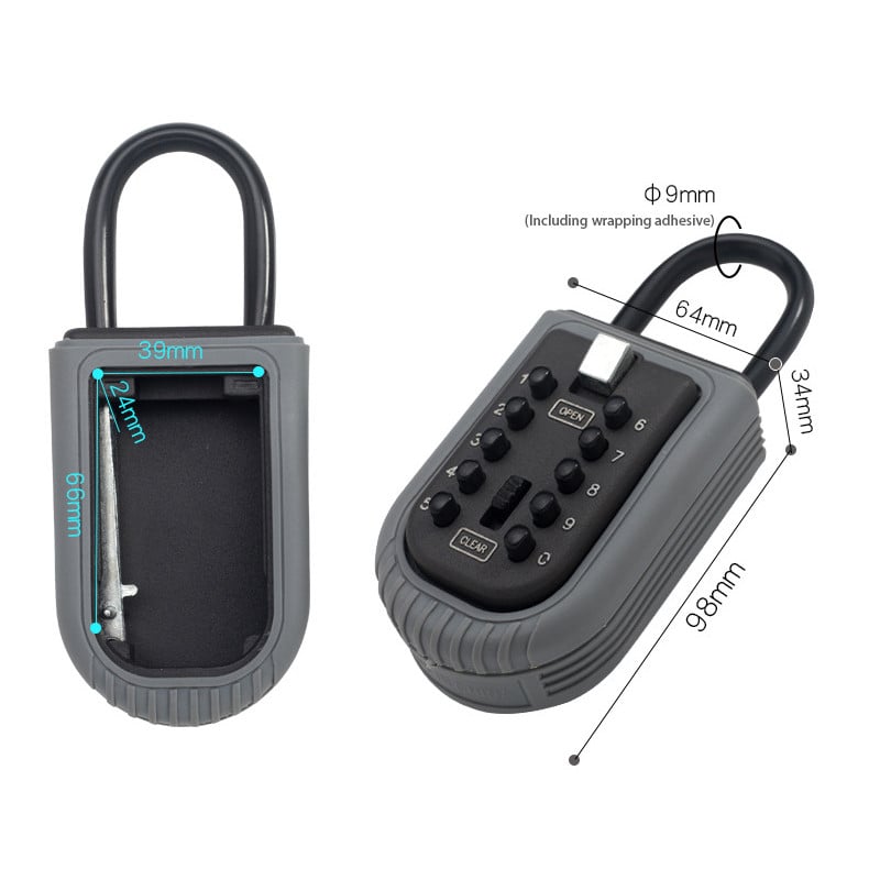 Nupu tüüp koos lukustustala konksuga parooli võtmekast / parooli salvestuskast