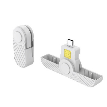 Αναδιπλούμενο USB Type C Common Access Smart Card SIM Card/IC Bank Card Reader Chip Συμβατό με Macos Smart Phone