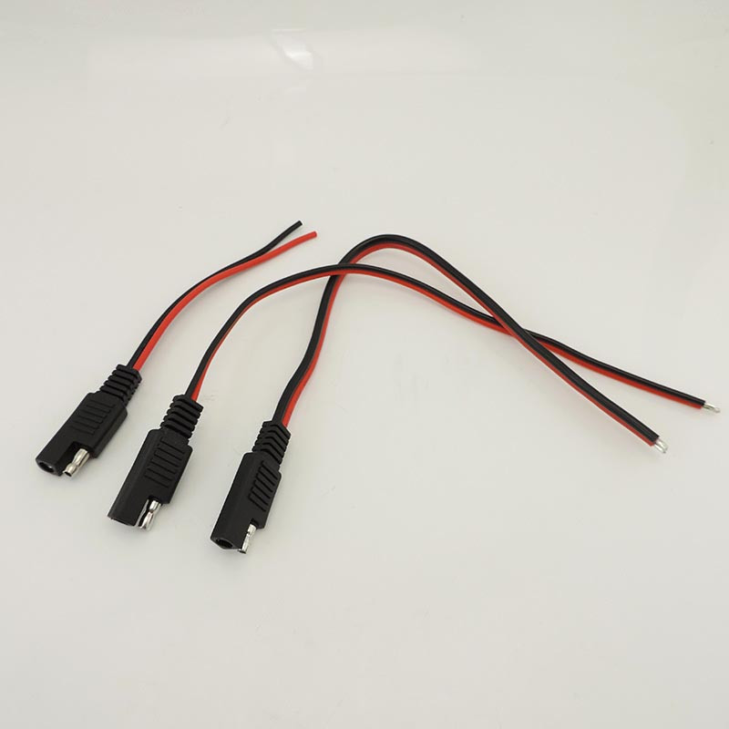 2 kontaktų laidas saulės baterijos laidas SAE laidas „pasidaryk pats“ automobilių ilginimo laidas 18AWG 10A 14AWG 20A moteriškas kištukas