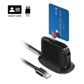 ISO 7816 USB 2.0 SIM Smart Universal ID kaardi pesa lugeja pangakaardi ATM IC/ID CAC TF kaardilugejate adapteri mälukaart