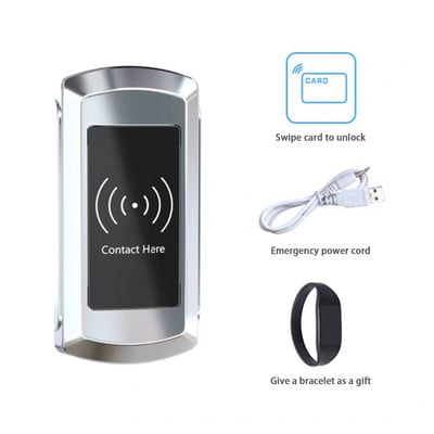 125KHz EM/ID fém indukciós zár / tároló szekrény / szauna zár / elektronikus zár