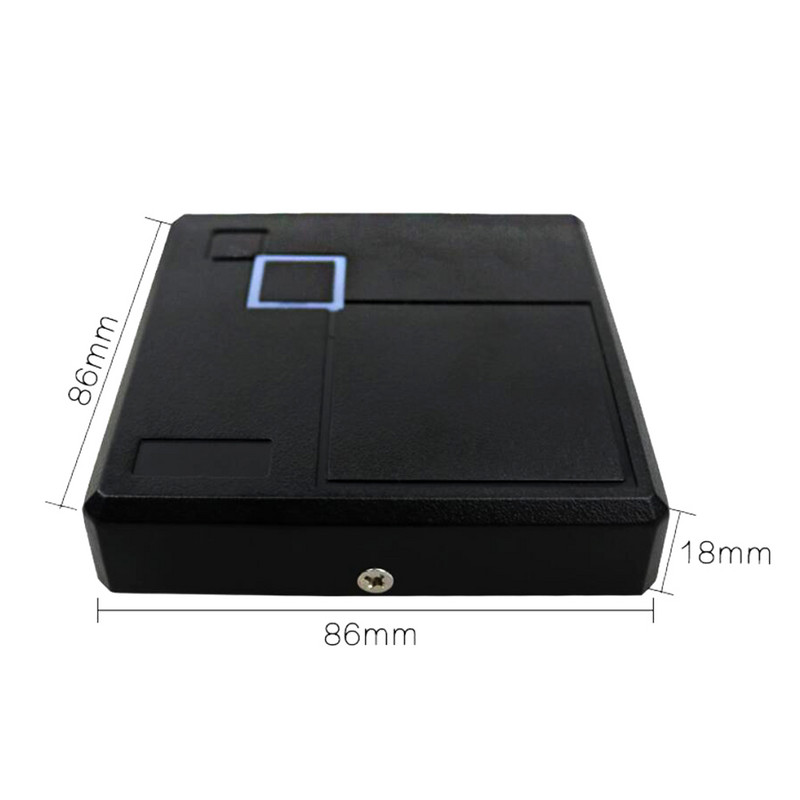 Lähedus IP65 veekindel 13,56MHZ/125KHZ ukse juurdepääsu juhtimissüsteemi klaviatuur IC-lugeja Wiegand 26 34-bitine RFID-kaardilugeja