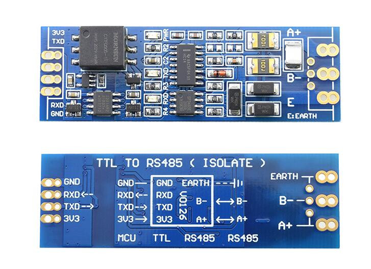 Imersie aur ttl la modul RS485 TO TTL Cu microcontroler izolat serial UART control automat al fluxului Modul industrial