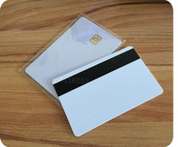 50PC SLE4442 su 2 takelių Hi Co magnetine juostele, kontaktine Smart IC mažų lustų kompozicine kortele, skirta ID spausdintuvui, galima spausdinti