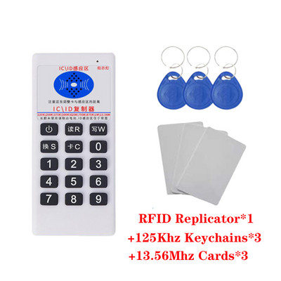 Rfid käeshoitav kaardilugeja 125 khz T5577 märgi klooni paljundusseade 13,56 MHz võtmekoopiamasin Ic Id nutika kiibi sildikirjutaja programmeerija