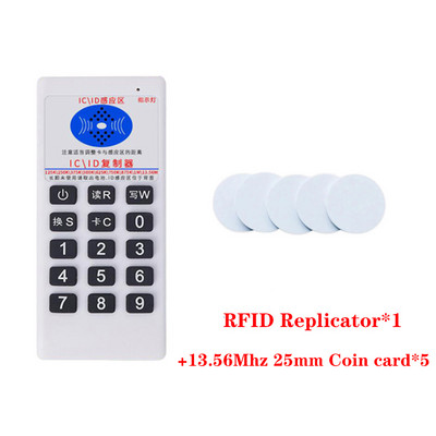 Rfid käeshoitav kaardilugeja 125 khz T5577 märgi klooni paljundusseade 13,56 MHz võtmekoopiamasin Ic Id nutika kiibi sildikirjutaja programmeerija