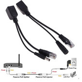 1 set Poe konverter Poe kabel za napajanje Ethernet adapter Poe Splitter Rj45 injektor Modul napajanja za IP kamere