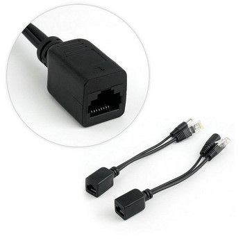 1 комплект Poe конвертор Poe захранващ кабел Ethernet адаптер Poe сплитер Rj45 инжектор захранващ модул за IP камери