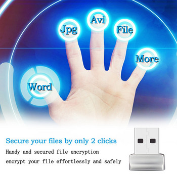 USB четец на пръстови отпечатъци Модул за отключване без парола Биометричен скенер за Windows10 Hello лаптоп
