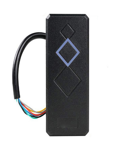 Veekindel 125khz 13,56Mhz kaardilugeja LED-indikaatorid Turvalisus RFID EM ID-kaardi juurdepääsukontrolli lugeja koos Wiegandiga 26 34
