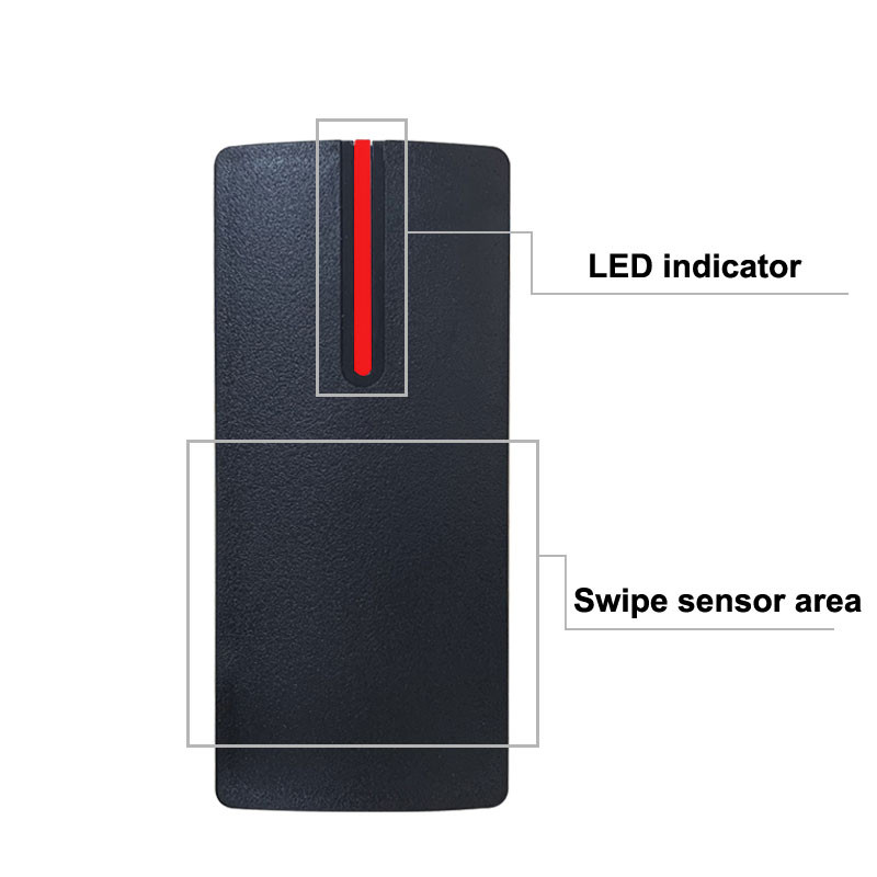 RFID-kaardilugeja välimine veekindel IP67 125khz ID-kaardi tugi Wiegand 26/34 vormingus, mida kasutatakse juurdepääsukontrollisüsteemi jaoks