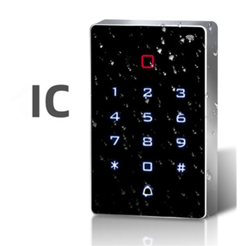 Taustvalgus puutetundlik 125 khz RFID-kaardi juurdepääsukontrolli klahvistik WG 26 väljund, lahtivõtmise vastane alarm