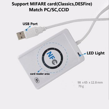 13,56 MHz 10 τμχ Κάρτα UID Ανεπαφική συσκευή ανάγνωσης έξυπνων καρτών Εγγραφή Αντιγραφικό RFID