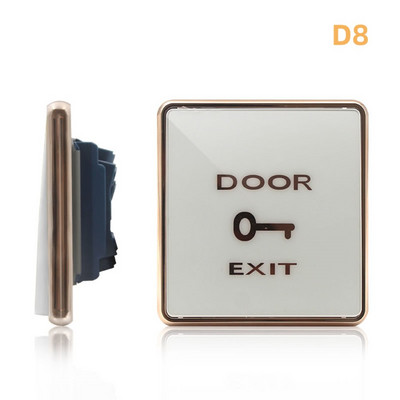 Голям пластмасов превключвател за контрол на достъпа, самовъзстановяващ се бутон за звънец