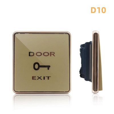 Голям пластмасов превключвател за контрол на достъпа, самовъзстановяващ се бутон за звънец