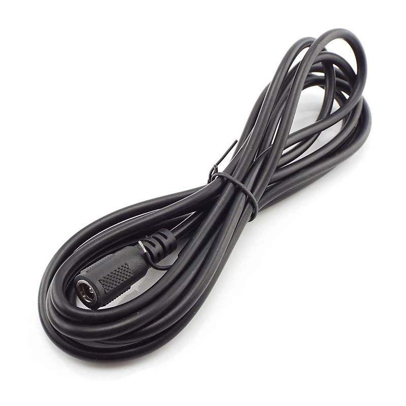 20AWG līdzstrāvas barošanas kabeļa vīrišķais savienotājs DIY vadu spraudņa ligzdas adapteris videonovērošanas kamerai monitoram saules panelis 5,5x2,1 mm