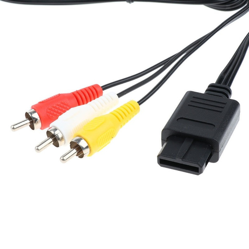 1,8 M Nintendo 64 Audio TV videokábel AV kábel RCA-hoz a Super Nintend GameCube N64 SNES Game Cube tartozékhoz
