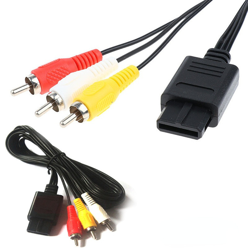 1,8 M Nintendo 64 Audio TV videokábel AV kábel RCA-hoz a Super Nintend GameCube N64 SNES Game Cube tartozékhoz