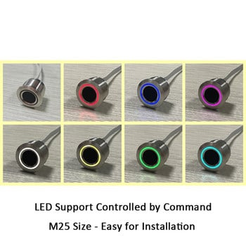 R503S RGB RGB LED Control DC3.3V MX1.0-6Pin χωρητικότητας 150 Χωρητικός σαρωτής αισθητήρα μονάδας δακτυλικών αποτυπωμάτων