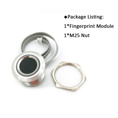 R503S RGB rõnga LED-juhtjuht DC3,3V MX1,0-6Pin 150 mahutavusega sõrmejäljemooduli anduri skanner