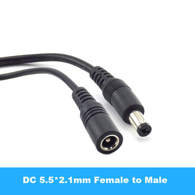 12V DC napajanje produžni kabel muški ženski utikač adapter 5.5mmx2.1mm 5.5*2.5mm utičnica produžni kabel žice za CCTV kamere