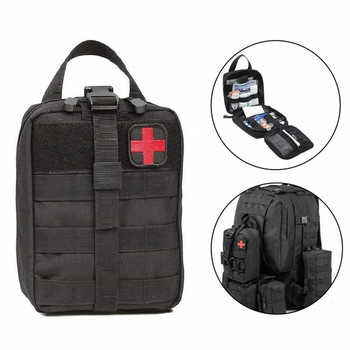 Комплект за първа помощ за оцеляване Контейнер Пътуване Плат Оксфорд Водоустойчив тактически пакет за кръста Катерене на открито Къмпинг оборудване Безопасна чанта