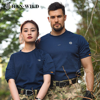 Καλοκαιρινό στρατιωτικό μπλουζάκι παραλλαγής που στεγνώνει γρήγορα Ανδρικά ρούχα πεζοπορίας κυνηγετικό μπλουζάκι Κοντό τακτικό μπλουζάκι μάχης Κορεατικά ρούχα